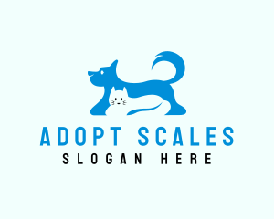 Dog Cat Pet Care logo design