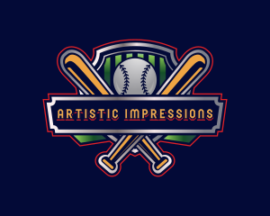 Baseball Bat Tournament logo design