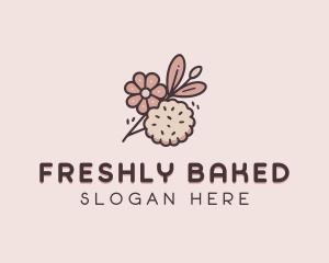 Bake Floral Cookie  logo design