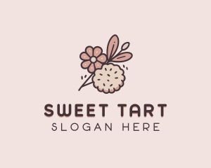 Bake Floral Cookie  logo design