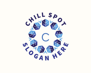 Floral Ice Cooling logo design