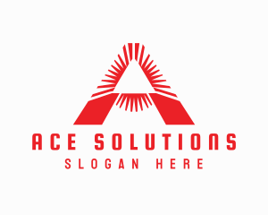 Red Triangle A logo design