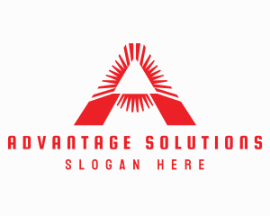 Red Triangle A logo design