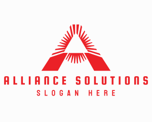 Red Triangle A logo design