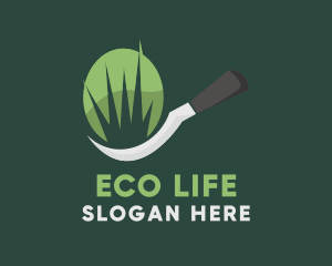 Grass Cutter Landscaping logo design