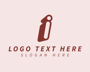 Italic - Modern Shadow Letter I logo design