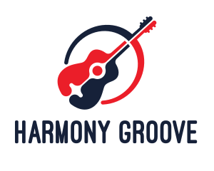 Red Blue Guitar logo
