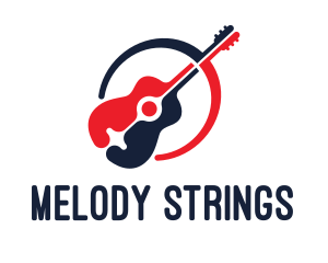 Red Blue Guitar logo