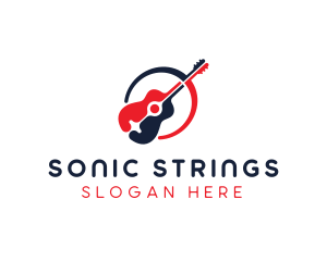 Red Blue Guitar logo