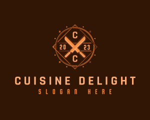 Knife Cuisine Kitchen logo design