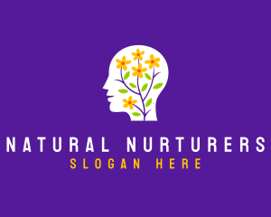 Human Flower Wellness logo design