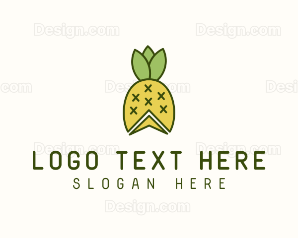 Pineapple Fruit Harvest Logo