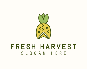 Pineapple Fruit Harvest logo design