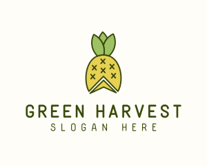 Pineapple Fruit Harvest logo design