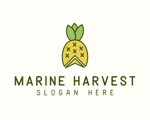 Pineapple Fruit Harvest logo design