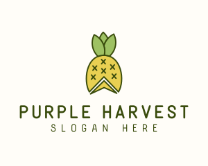 Pineapple Fruit Harvest logo design