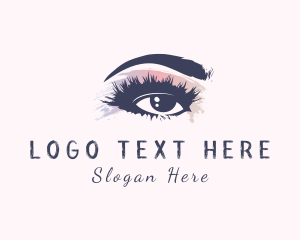 Watercolor Eye Brush logo