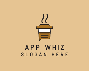 Hot Coffee Chat logo design