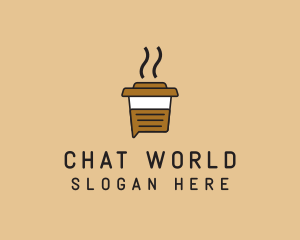 Hot Coffee Chat logo design