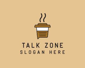 Hot Coffee Chat logo design