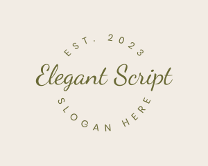 Elegant Cursive Business logo design