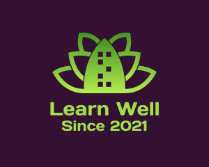 Lotus Wellness Building logo design