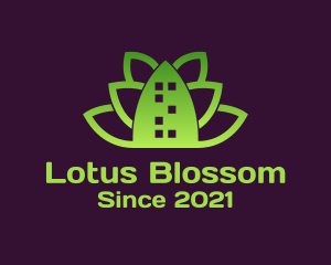 Lotus Wellness Building logo design