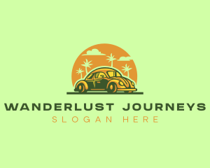 Retro Car Travel logo design