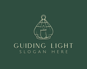 Candle Light Lantern logo design