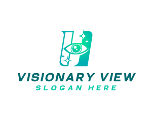 Eye Vision Letter H logo