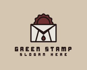 Vampire Mail Envelope logo design