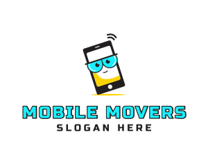 Nerd Mobile Phone logo design