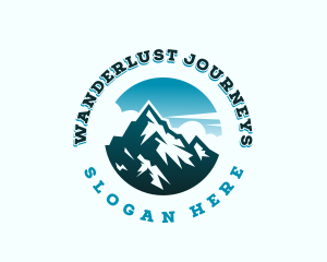 Horizon Mountain Peak logo design