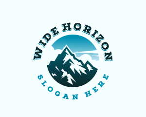 Horizon Mountain Peak logo design