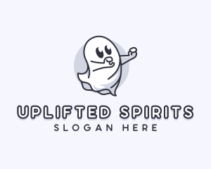 Haunted Horror Ghost logo design