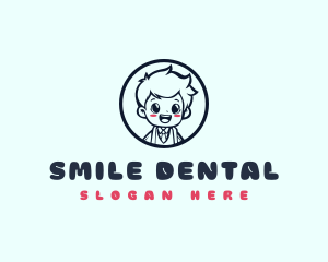 Boy Happy Student logo design