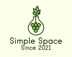 Vase Grape Leaf logo design