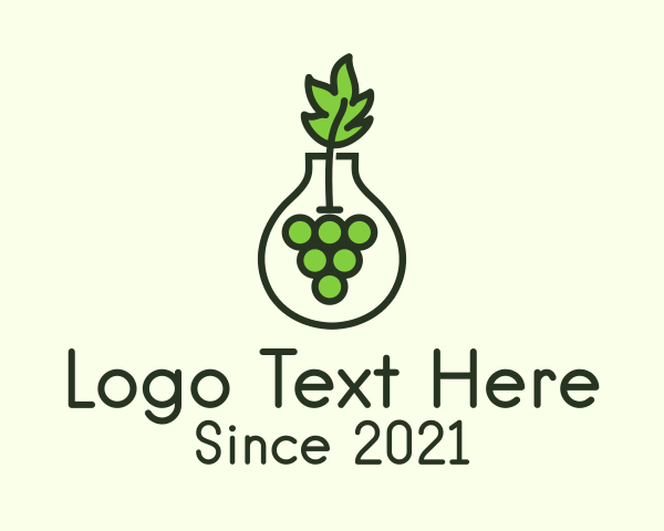 Grapes logo example 3