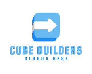 Cube Arrow Business logo design