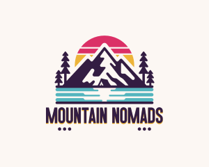 Mountain Summit Hiking logo design