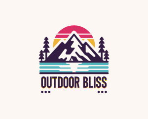 Mountain Summit Hiking logo design