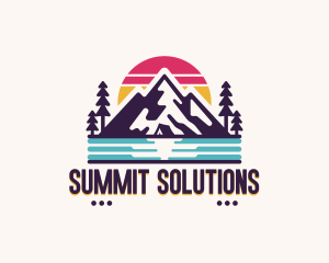 Mountain Summit Hiking logo design