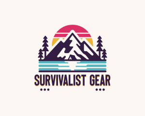 Mountain Summit Hiking logo design