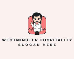 Female Physician Doctor logo design