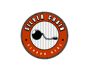 Jail Chain Ball logo design