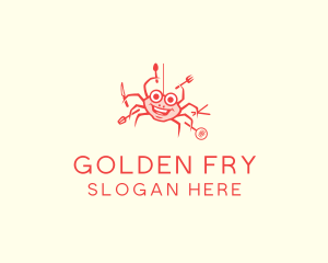 Seafood Crab Cook logo design