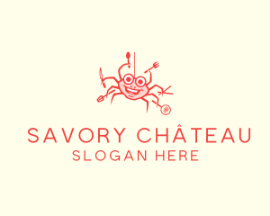 Seafood Crab Cook logo design