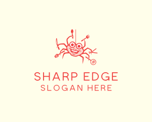 Seafood Crab Cook logo design