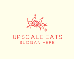 Seafood Crab Cook logo design