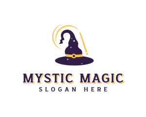 Magic Wand Wizard Hat logo